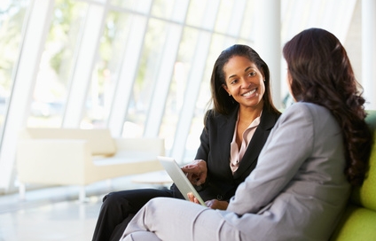 coach et coachée en entretien