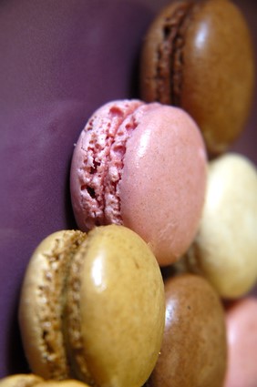 macarons colorés